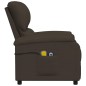 vidaXL Massagesessel Elektrisch Dunkelbraun Stoff vidaXL Massagesessel Elektrisch Dunkelbraun Stoff