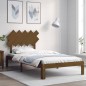 vidaXL Massivholzbett mit Kopfteil Honigbraun 100x200 cm vidaXL Massivholzbett mit Kopfteil Honigbraun 100x200 cm