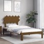 vidaXL Massivholzbett mit Kopfteil Honigbraun 100x200 cm vidaXL Massivholzbett mit Kopfteil Honigbraun 100x200 cm