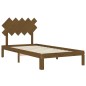 vidaXL Massivholzbett mit Kopfteil Honigbraun 100x200 cm vidaXL Massivholzbett mit Kopfteil Honigbraun 100x200 cm