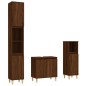 vidaXL 3-tlg. Badmöbel-Set Braun Eichen-Optik Holzwerkstoff vidaXL 3-tlg. Badmöbel-Set Braun Eichen-Optik Holzwerkstoff