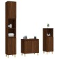vidaXL 3-tlg. Badmöbel-Set Braun Eichen-Optik Holzwerkstoff vidaXL 3-tlg. Badmöbel-Set Braun Eichen-Optik Holzwerkstoff