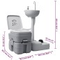 vidaXL Tragbare Campingtoilette mit Waschbecken und Wasserbehälter
