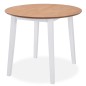 vidaXL Essgruppe 3-tlg. MDF und Gummibaumholz Weiß vidaXL Essgruppe 3-tlg. MDF und Gummibaumholz Weiß