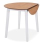 vidaXL Essgruppe 3-tlg. MDF und Gummibaumholz Weiß vidaXL Essgruppe 3-tlg. MDF und Gummibaumholz Weiß