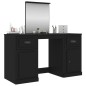 vidaXL Schminktisch mit Spiegel Schwarz 130x50x132,5 cm vidaXL Schminktisch mit Spiegel Schwarz 130x50x132,5 cm