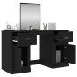 vidaXL Schminktisch mit Spiegel Schwarz 130x50x132,5 cm vidaXL Schminktisch mit Spiegel Schwarz 130x50x132,5 cm