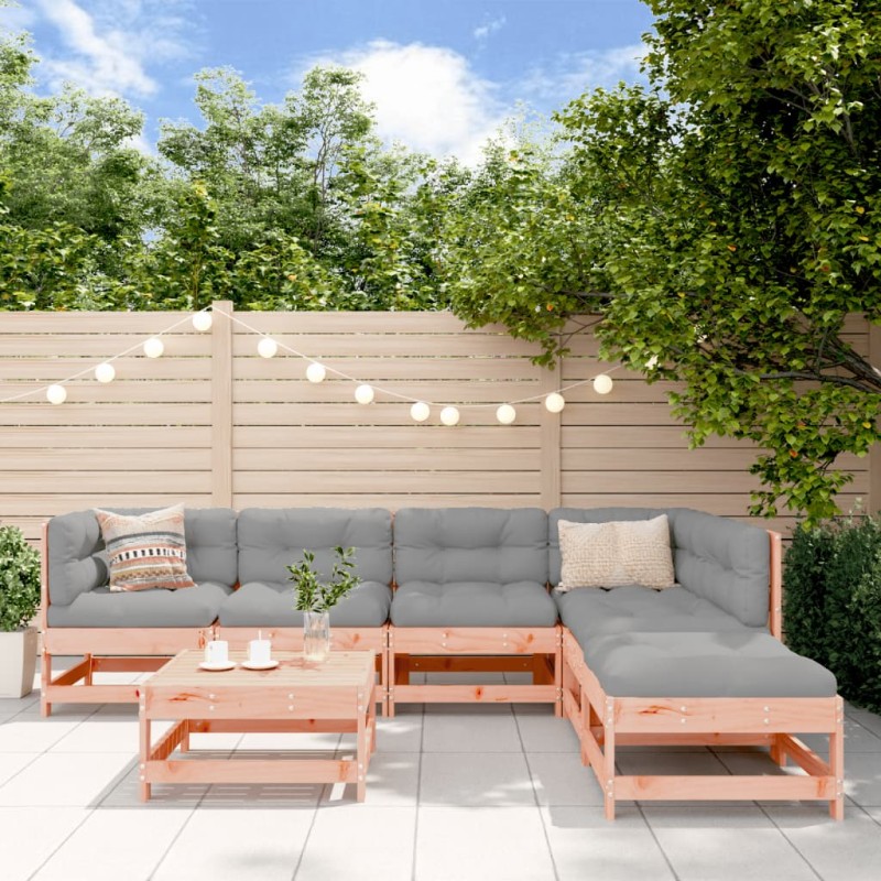vidaXL 7-tlg. Garten-Lounge-Set mit Kissen Massivholz Douglasie vidaXL 7-tlg. Garten-Lounge-Set mit Kissen Massivholz Douglasie