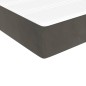 vidaXL Boxspringbett mit Matratze Dunkelgrau 100x200 cm Samt vidaXL Boxspringbett mit Matratze Dunkelgrau 100x200 cm Samt