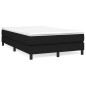 vidaXL Boxspringbett mit Matratze Schwarz 120x200 cm Stoff vidaXL Boxspringbett mit Matratze Schwarz 120x200 cm Stoff