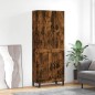 vidaXL Highboard Räuchereiche 69,5x34x180 cm Holzwerkstoff vidaXL Highboard Räuchereiche 69,5x34x180 cm Holzwerkstoff