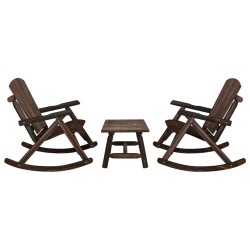 vidaXL 3-tlg. Garten-Lounge-Set Massivholz Fichte