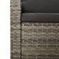 vidaXL 4-tlg. Garten-Lounge-Set mit Kissen Grau Poly Rattan vidaXL 4-tlg. Garten-Lounge-Set mit Kissen Grau Poly Rattan