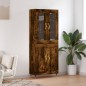 vidaXL Highboard Räuchereiche 69,5x34x180 cm Holzwerkstoff vidaXL Highboard Räuchereiche 69,5x34x180 cm Holzwerkstoff
