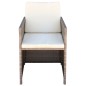 vidaXL Gartenstühle 2 Stk. mit Polstern und Kissen Poly Rattan Beige vidaXL Gartenstühle 2 Stk. mit Polstern und Kissen Poly Rattan Beige