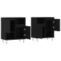 vidaXL Sideboards 2 Stk. Schwarz Holzwerkstoff vidaXL Sideboards 2 Stk. Schwarz Holzwerkstoff