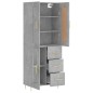vidaXL Highboard Betongrau 69,5x34x180 cm Holzwerkstoff vidaXL Highboard Betongrau 69,5x34x180 cm Holzwerkstoff