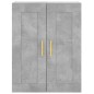 vidaXL Highboard Betongrau 69,5x34x180 cm Holzwerkstoff vidaXL Highboard Betongrau 69,5x34x180 cm Holzwerkstoff