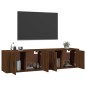 vidaXL TV-Wandschränke 2 Stk. Braun Eichen-Optik 80x34,5x40 cm vidaXL TV-Wandschränke 2 Stk. Braun Eichen-Optik 80x34,5x40 cm