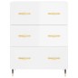 vidaXL Highboard Hochglanz-Weiß 69,5x34x180 cm Holzwerkstoff vidaXL Highboard Hochglanz-Weiß 69,5x34x180 cm Holzwerkstoff