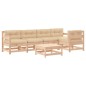 vidaXL 6-tlg. Garten-Lounge-Set mit Kissen Massivholz vidaXL 6-tlg. Garten-Lounge-Set mit Kissen Massivholz