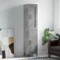vidaXL Highboard Betongrau 34,5x34x180 cm Holzwerkstoff vidaXL Highboard Betongrau 34,5x34x180 cm Holzwerkstoff