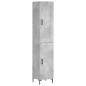 vidaXL Highboard Betongrau 34,5x34x180 cm Holzwerkstoff vidaXL Highboard Betongrau 34,5x34x180 cm Holzwerkstoff