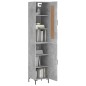 vidaXL Highboard Betongrau 34,5x34x180 cm Holzwerkstoff vidaXL Highboard Betongrau 34,5x34x180 cm Holzwerkstoff