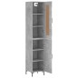 vidaXL Highboard Betongrau 34,5x34x180 cm Holzwerkstoff vidaXL Highboard Betongrau 34,5x34x180 cm Holzwerkstoff