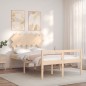 vidaXL Seniorenbett mit Kopfteil Massivholz vidaXL Seniorenbett mit Kopfteil Massivholz