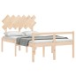 vidaXL Seniorenbett mit Kopfteil Massivholz vidaXL Seniorenbett mit Kopfteil Massivholz