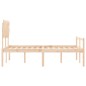 vidaXL Seniorenbett mit Kopfteil Massivholz vidaXL Seniorenbett mit Kopfteil Massivholz