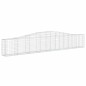 vidaXL Gabionen mit Hochbogen 4 Stk. 400x30x60/80 cm Verzinktes Eisen vidaXL Gabionen mit Hochbogen 4 Stk. 400x30x60/80 cm Verzinktes Eisen