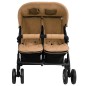 Zwillingskinderwagen Taupe Stahl Zwillingskinderwagen Taupe Stahl