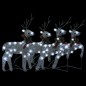 vidaXL LED-Rentiere 4 Stk. Silbern 80 LEDs vidaXL LED-Rentiere 4 Stk. Silbern 80 LEDs
