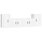 vidaXL 4-tlg. TV-Schrank-Set Weiß Holzwerkstoff vidaXL 4-tlg. TV-Schrank-Set Weiß Holzwerkstoff
