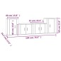 vidaXL 4-tlg. TV-Schrank-Set Weiß Holzwerkstoff vidaXL 4-tlg. TV-Schrank-Set Weiß Holzwerkstoff