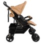 Zwillingskinderwagen Taupe Stahl Zwillingskinderwagen Taupe Stahl