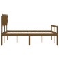 vidaXL Massivholzbett mit Kopfteil Honigbraun 140x190 cm vidaXL Massivholzbett mit Kopfteil Honigbraun 140x190 cm