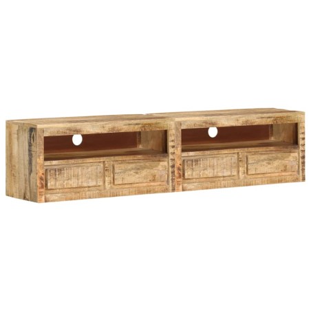 vidaXL TV-Schränke 2 Stk. 88x30x40 cm Massivholz Mango