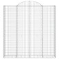 vidaXL Gabionen mit Hochbogen 7 Stk. 200x30x200/220cm Verzinktes Eisen vidaXL Gabionen mit Hochbogen 7 Stk. 200x30x200/220cm Verzinktes Eisen