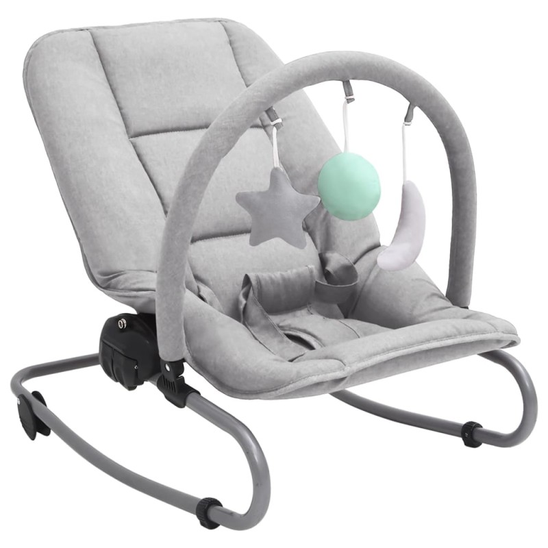 Babywippe Hellgrau Stahl Babywippe Hellgrau Stahl