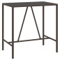 vidaXL 7-tlg. Gartenbar-Set mit Kissen Braun Poly Rattan vidaXL 7-tlg. Gartenbar-Set mit Kissen Braun Poly Rattan