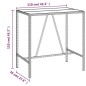 vidaXL 7-tlg. Gartenbar-Set mit Kissen Braun Poly Rattan vidaXL 7-tlg. Gartenbar-Set mit Kissen Braun Poly Rattan
