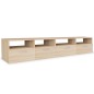 vidaXL 2 Stk. TV-Schränke Holzwerkstoff 95x35x36 cm Eiche vidaXL 2 Stk. TV-Schränke Holzwerkstoff 95x35x36 cm Eiche