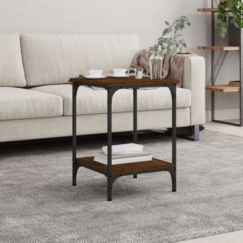 vidaXL Couchtisch Braun Eichen-Optik 40x40x55 cm Holzwerkstoff vidaXL Couchtisch Braun Eichen-Optik 40x40x55 cm Holzwerkstoff