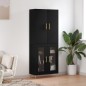 vidaXL Highboard Schwarz 69,5x34x180 cm Holzwerkstoff vidaXL Highboard Schwarz 69,5x34x180 cm Holzwerkstoff