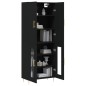 vidaXL Highboard Schwarz 69,5x34x180 cm Holzwerkstoff vidaXL Highboard Schwarz 69,5x34x180 cm Holzwerkstoff