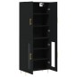 vidaXL Highboard Schwarz 69,5x34x180 cm Holzwerkstoff vidaXL Highboard Schwarz 69,5x34x180 cm Holzwerkstoff