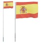 vidaXL Flagge Spaniens mit Mast 5,55 m Aluminium vidaXL Flagge Spaniens mit Mast 5,55 m Aluminium